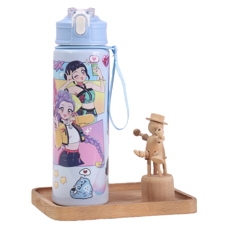 K-POP Demon Hunter Kid’s Straw Water Cup Portable Plastic Drinking Bottle 24Oz