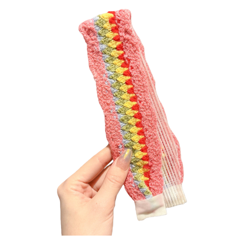 Knit Floral Cottagecore Headband for Girls Strawberry Sunflower Pattern Hair Accessory