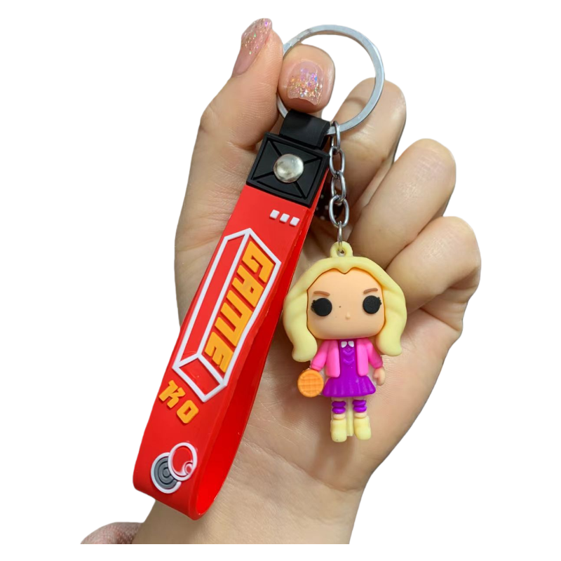 Stranger Things Inspired Monster Plant Silicone Key Chain Figure Bag & Car Key Accessory