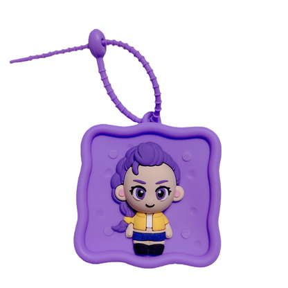 K-pop Demon Hunters Coin Purse Keychain Silicone Wallet Charm Zipper 5 Styles