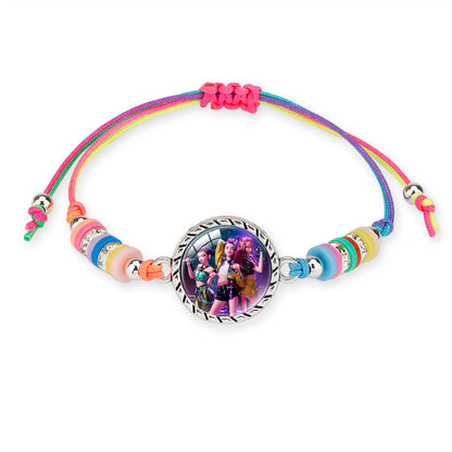 KPOP Demon Hunter Colorful Beaded Bracelet – Boho Adjustable Polymer Clay Charm Bracelet