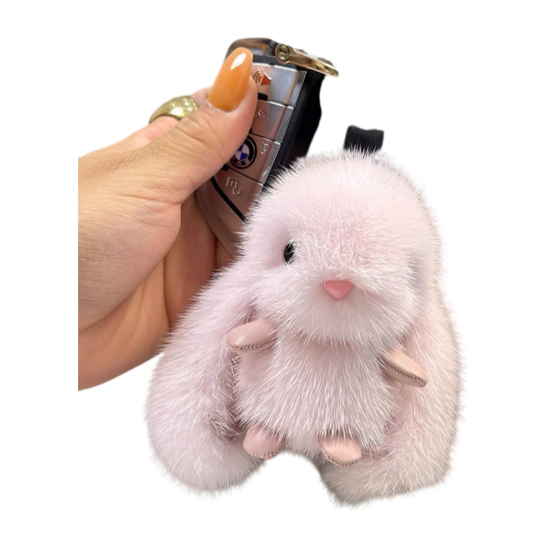 Eco-Friendly Plush Animal Keychain Cute Stuffed Car Key Pendant Bag Charm