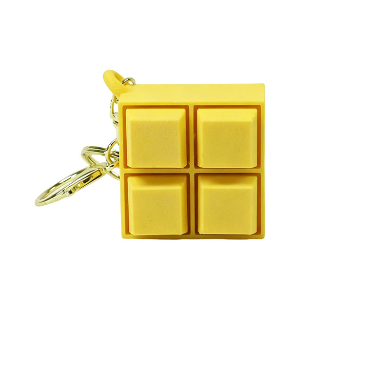 Puzzle Block Fidget Keychain – Press Toy Bag Charm