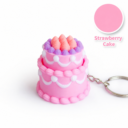 3D Printed Café Treat Clicker Keychain – Food Fidget Bag Charm