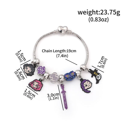 K-Pop Demon Hunters Bracelet Set Mixed Metal Braided Cord & Colorful Seed Bead Bracelets