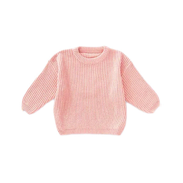 Personalized Name Knit Sweater for Babies & Kids – Custom Yarn Embroidery with Optional Crochet Decorations