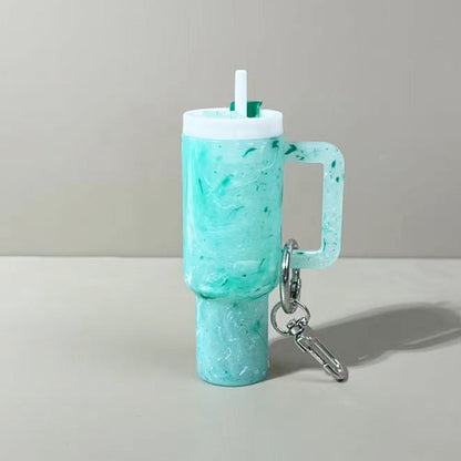 Mini Tumbler Lipstick Holder Keychain – Twist-Open Bag Charm