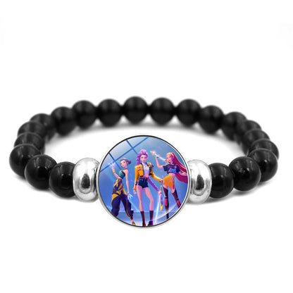 K-POP Demon Hunters Beaded Bracelet Colorful Friendship Jewelry Gift for Boys & Girls Trendy Fan Accessory