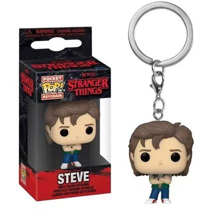 Stranger Things 5 Demogorgon Dustin & Steve Keychain – TV Series Character Key Ring