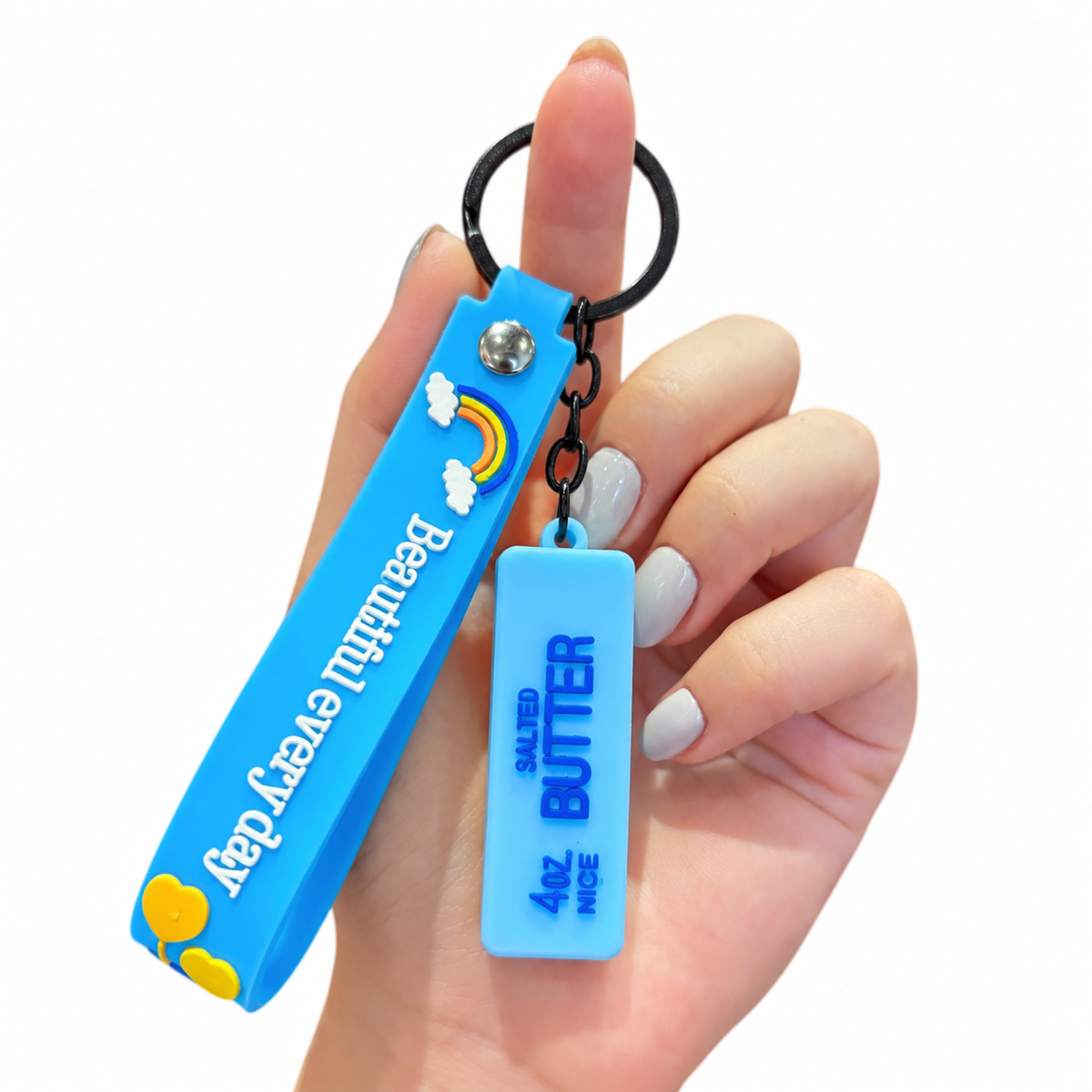 Food & Dessert Butter, Cheese & Bao Bun Keychains Silicone Bag Charms & Accessories