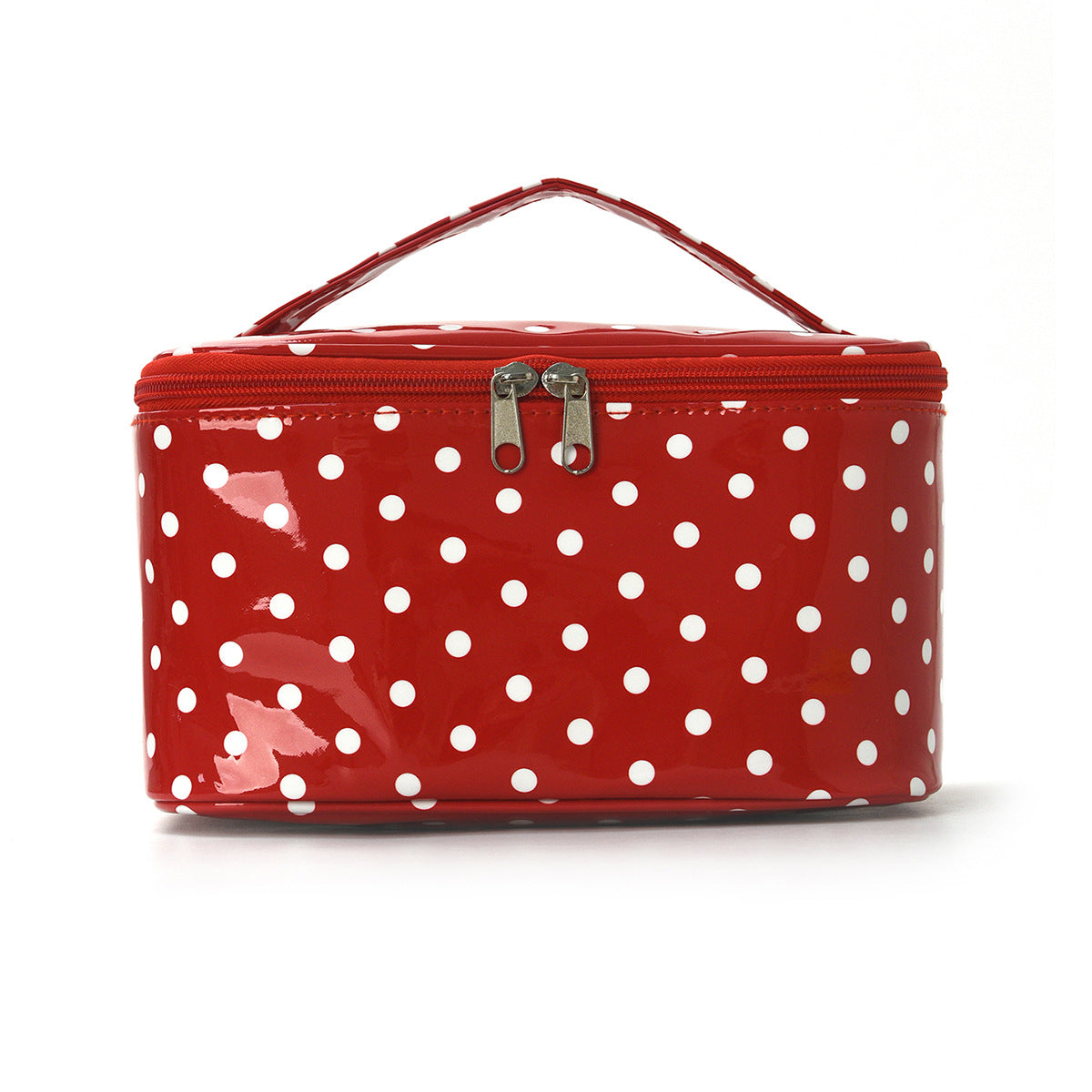 PVC Polka Dot Waterproof Clear Cosmetic Bag Makeup Travel Toiletry Organizer Carry Pouch