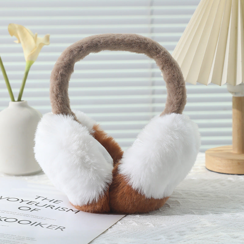 Winter Fuzzy Ear Muffs Warm Plush Earmuffs for Cold Weather Cozy Frost-Proof Ear Warmers
