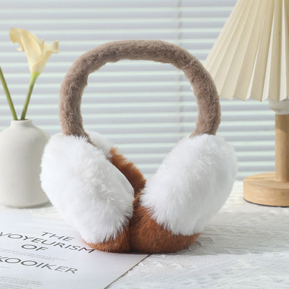 Winter Fuzzy Ear Muffs Warm Plush Earmuffs for Cold Weather Cozy Frost-Proof Ear Warmers