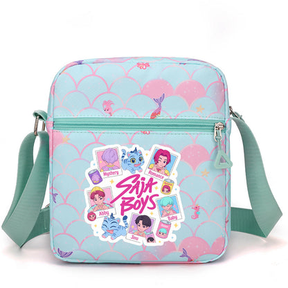 K-Pop Demon Hunters Saja Boys Print Shoulder Bag Crossbody Tote Messenger Bag