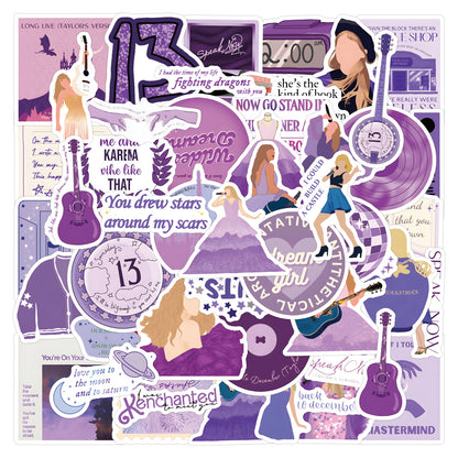 Taylor Swift Sticker Pack The Life of a Showgirl Album Graffiti Stickers Concert & Album Collection Laptop/Luggage Decals