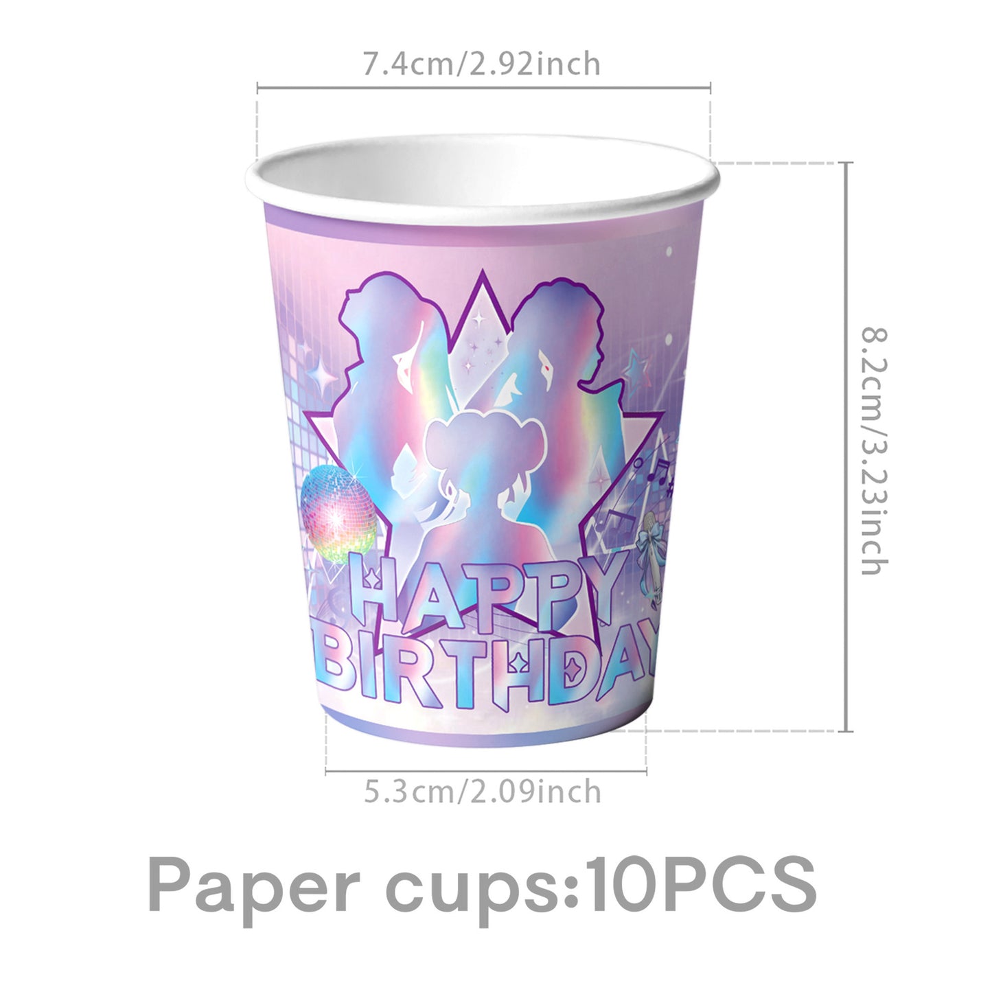 K-pop Demon Hunters Birthday Party Supplies Themed Tableware and Decorations