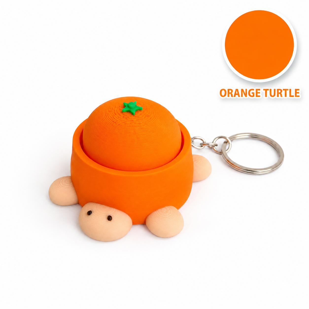 Cute Mini Clicker Fidget Keychains – 3D Printed Stress Relief Toys