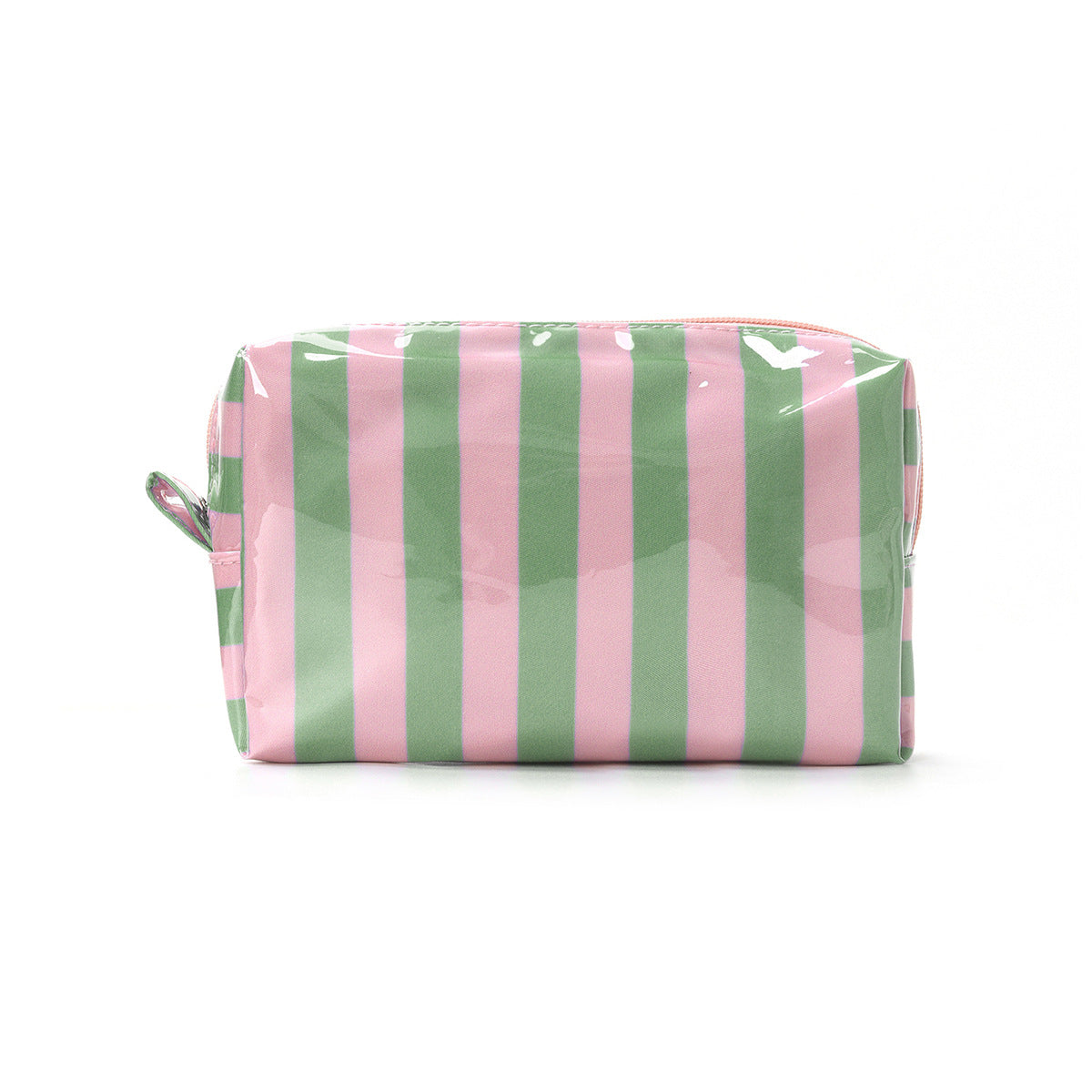 Waterproof Clear Striped Striped Makeup Pouch Travel Toiletry Bag