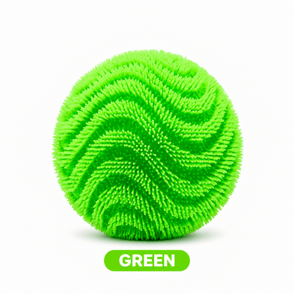 Stress Cube Fuzz Ball Wonder Wave Squishy Toy Solid Color