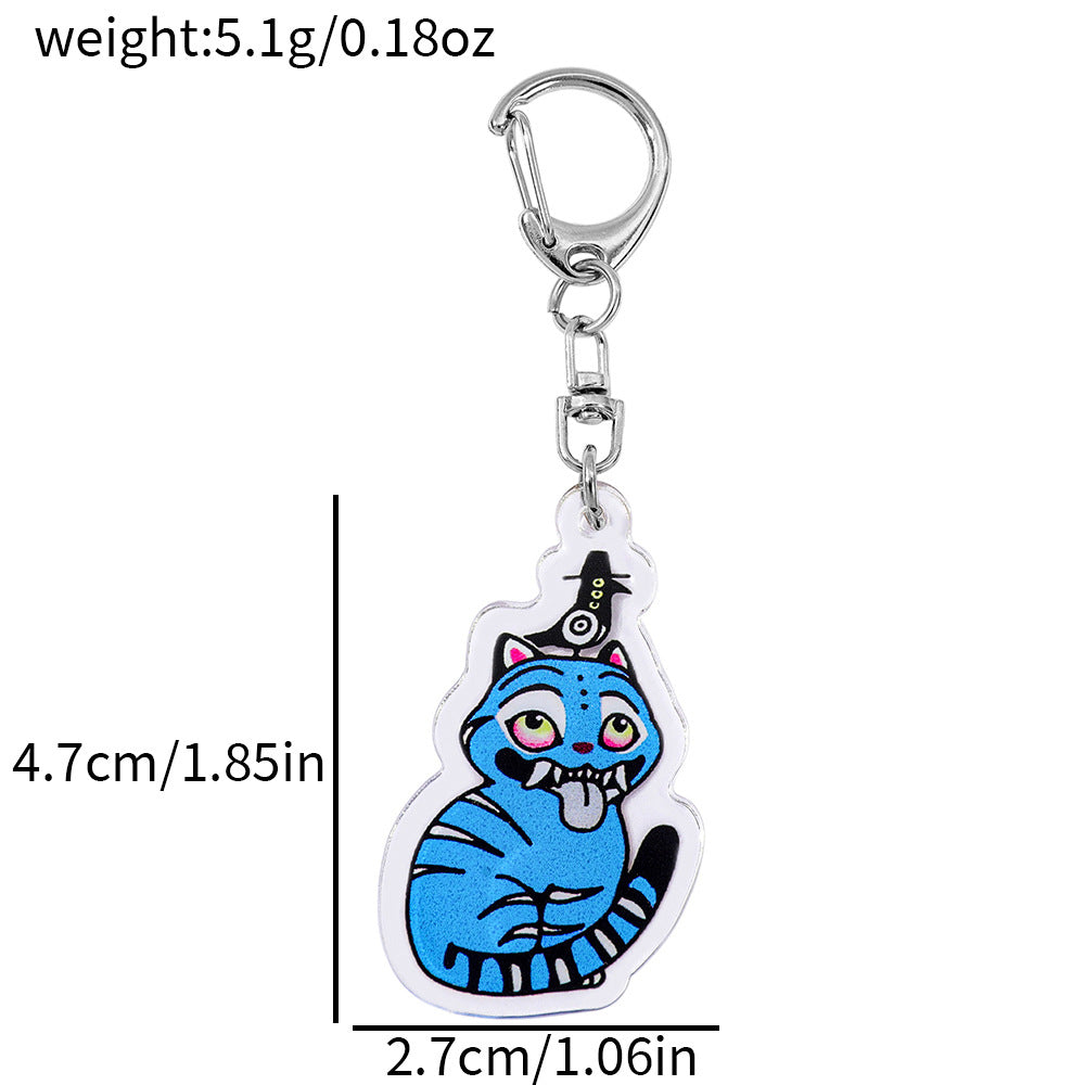 Cartoon K-Pop Demon Hunters Double-Sided Keychain Trendy Anime Bag Charm & Collectible Accessory