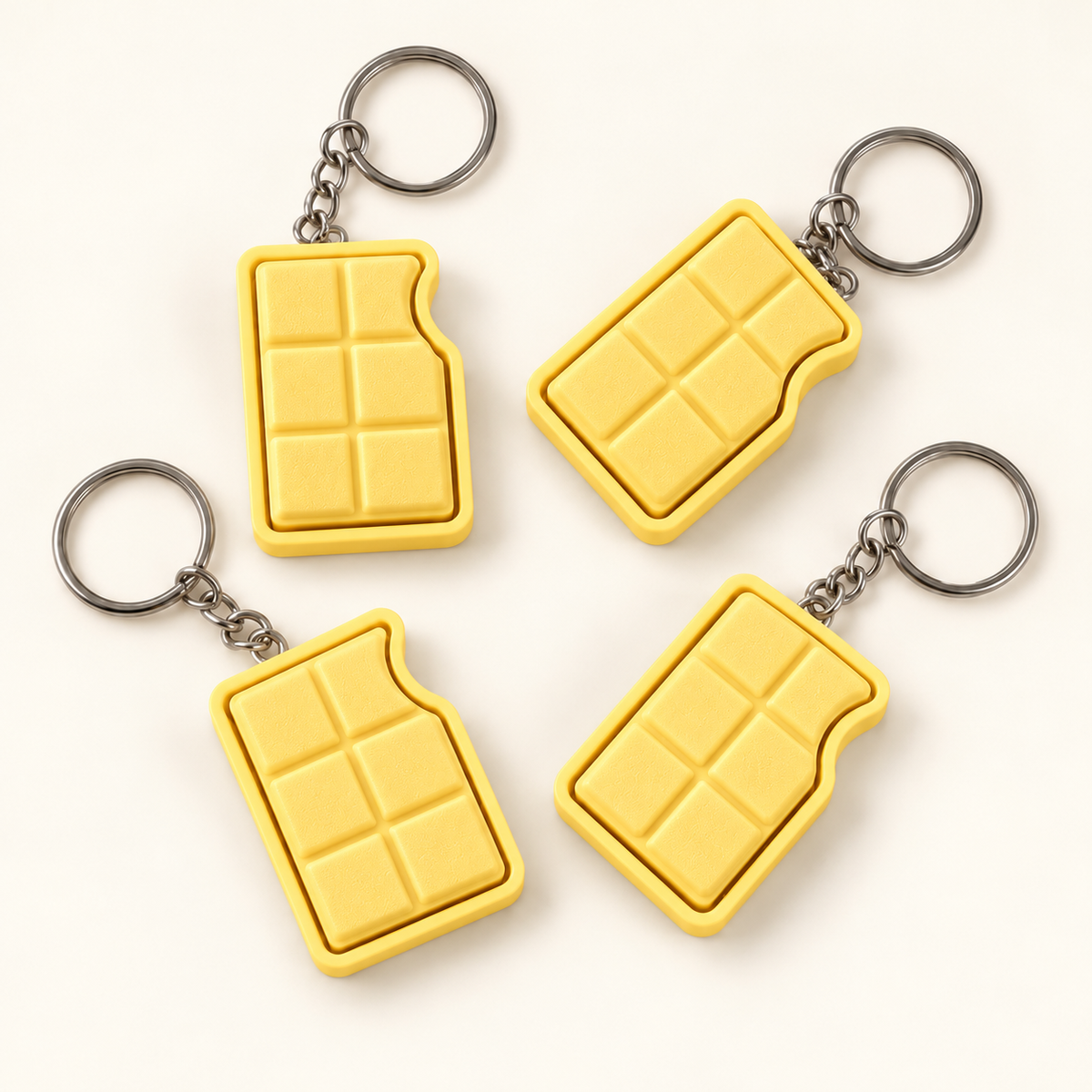 3D Printed Chocolate Bar Fidget Clicker Keychain & Bag Charm