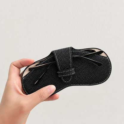 Sunglasses Case Glasses Storage Bag Eyewear Organizer Bag Premium Leather Pouch