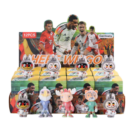 2026 FIFA World Cup Flocked Vinyl Figure Collectible Toy Blind Box Surprise Trendy Desk Decor 12Pcs