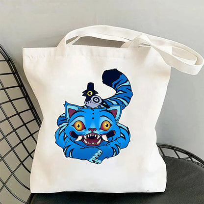 HUNTRIX Demon Hunter Printed Canvas Tote Bag Shoulder Portable