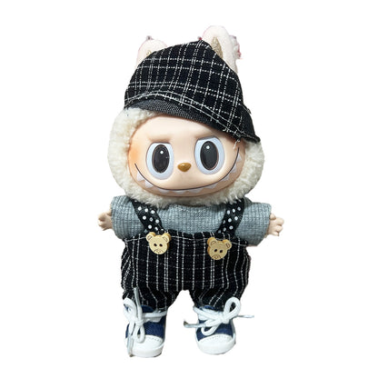 17cm Labubu Doll Clothes Outfit Dress Up Changeable Costume