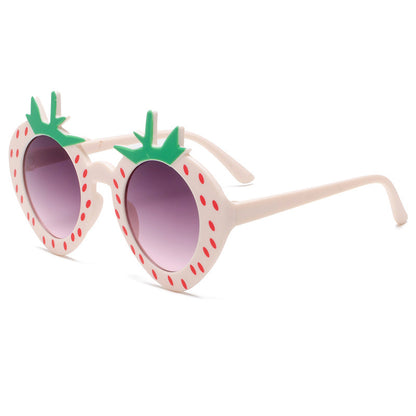 2026 Spring & Summer New Strawberry Kids Sunglasses UV Protection Cartoon Sweet Party Shades