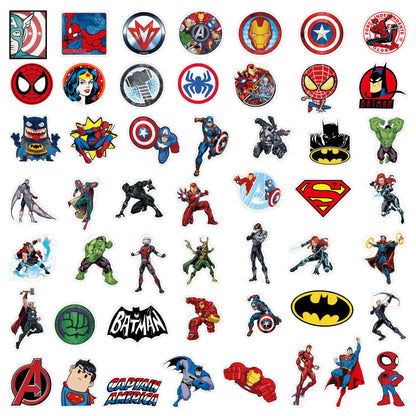 50Pcs Cartoon Character Stickers Waterproof Cartoon Decals for Laptop Phone & Water Bottle