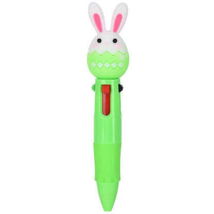 Mini 4-Color Click Pen – Creative Easter Bunny, Egg & Chick Design Journal Pen