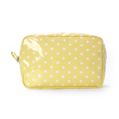 Waterproof Clear Polka Dot Striped Makeup Pouch Travel Toiletry Bag