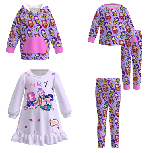 Kids Kpop Demon Hunters Themed Hot Seller Purple Collection