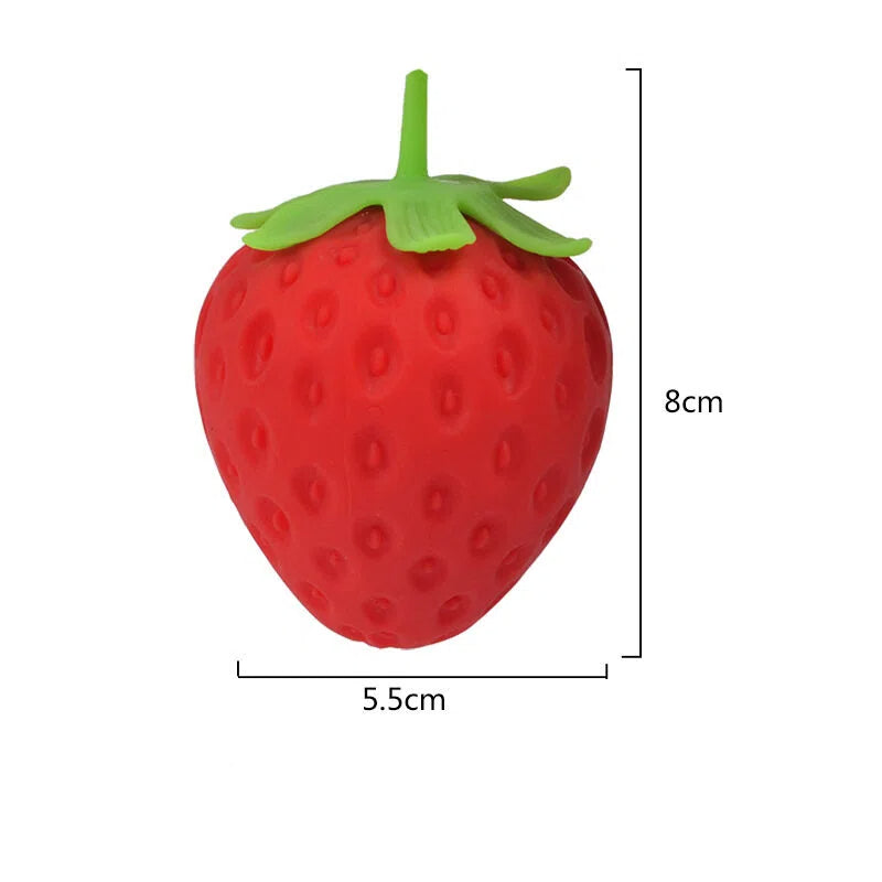 Simulation Strawberry Squishy Toy Slow Rising Stress Relief Squeeze Toy