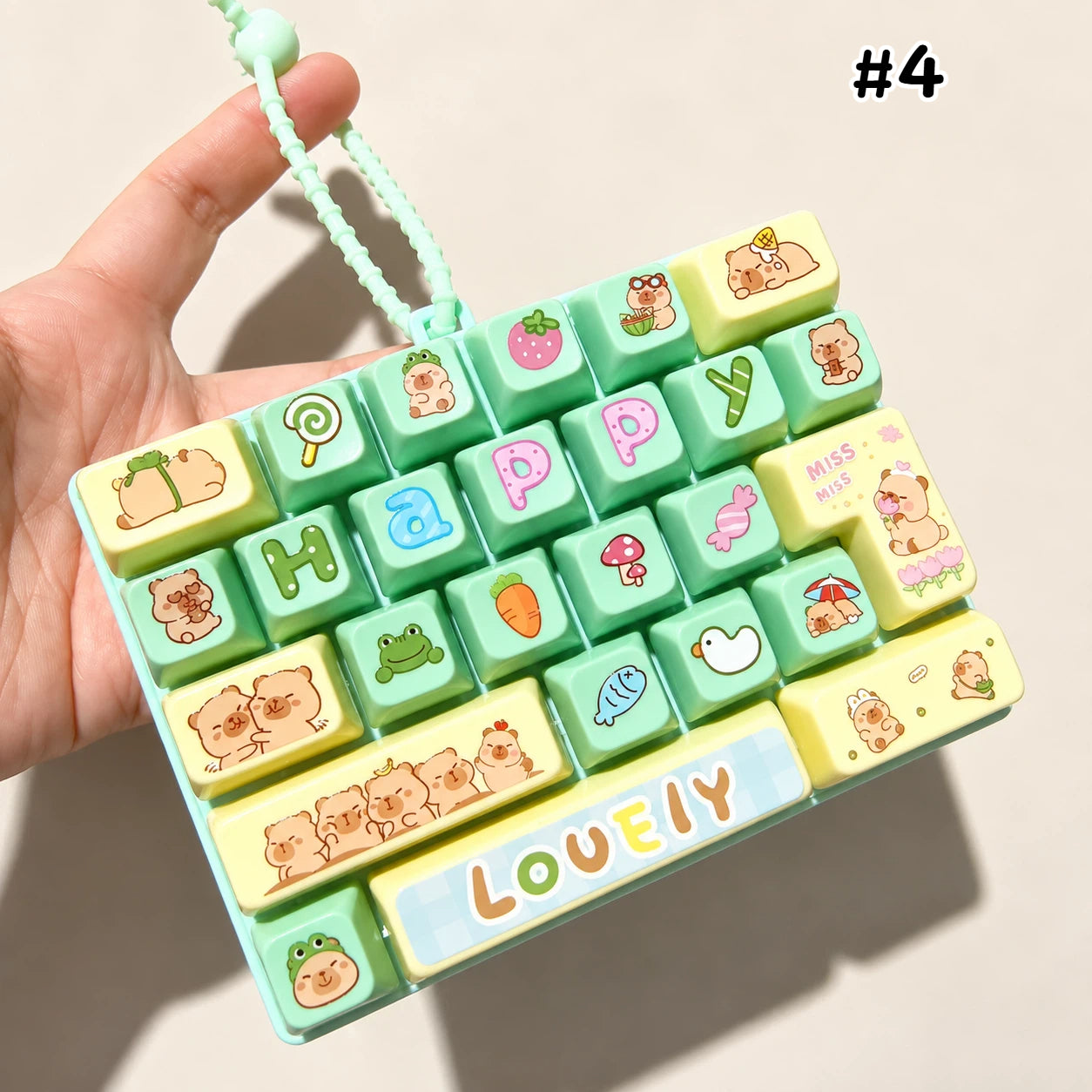 Back to School Keyboard Fidget Toy – Mini Mechanical Keyboard Stress Relief Toy, Colorful Keycap Sensory Toy (Multiple Styles)