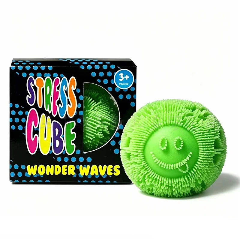 Stress Cube Fuzz Ball Wonder Wave Squishy Toy