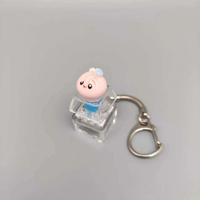 Mini Dumpling Fidget Charm Keychain Pop Fun Stress Sensory Toy Relief Accessory