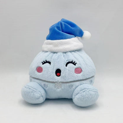 Christmas Bao Bun Plush Toys – Cute Holiday Dumpling Characters, Plush Only or with Bamboo Steamer Gift Box