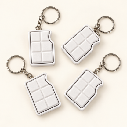3D Printed Chocolate Bar Fidget Clicker Keychain & Bag Charm