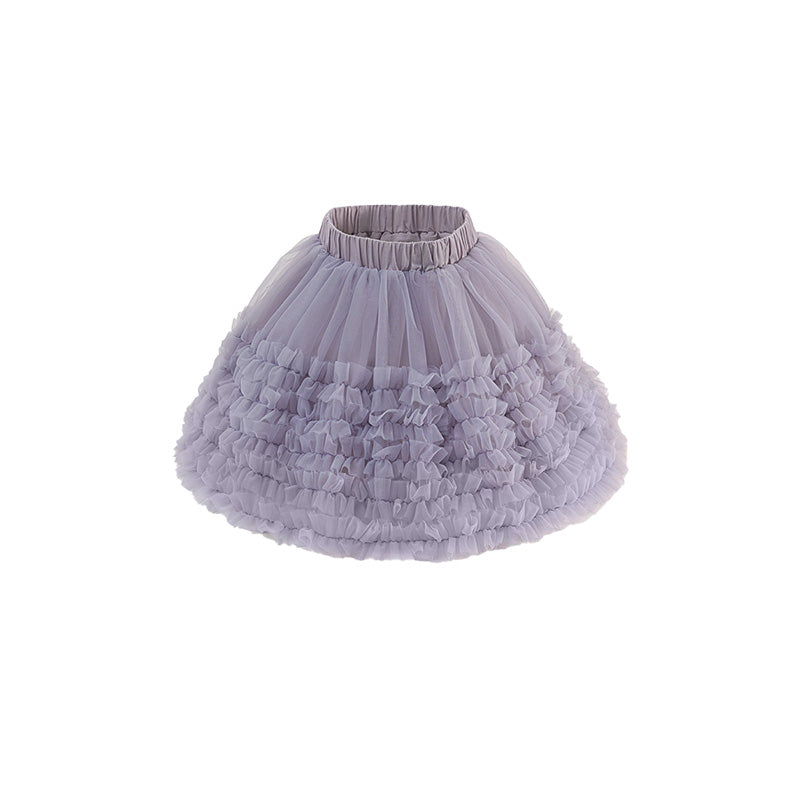 Girls Tulle Tutu Dress Layered Princess Cake Skirt