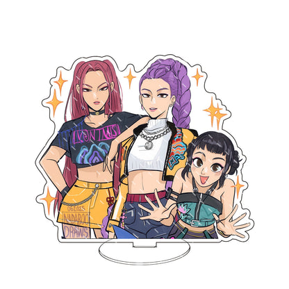 K-Pop Demon Hunters Acrylic Standee Desktop Decoration Trendy Merchandise