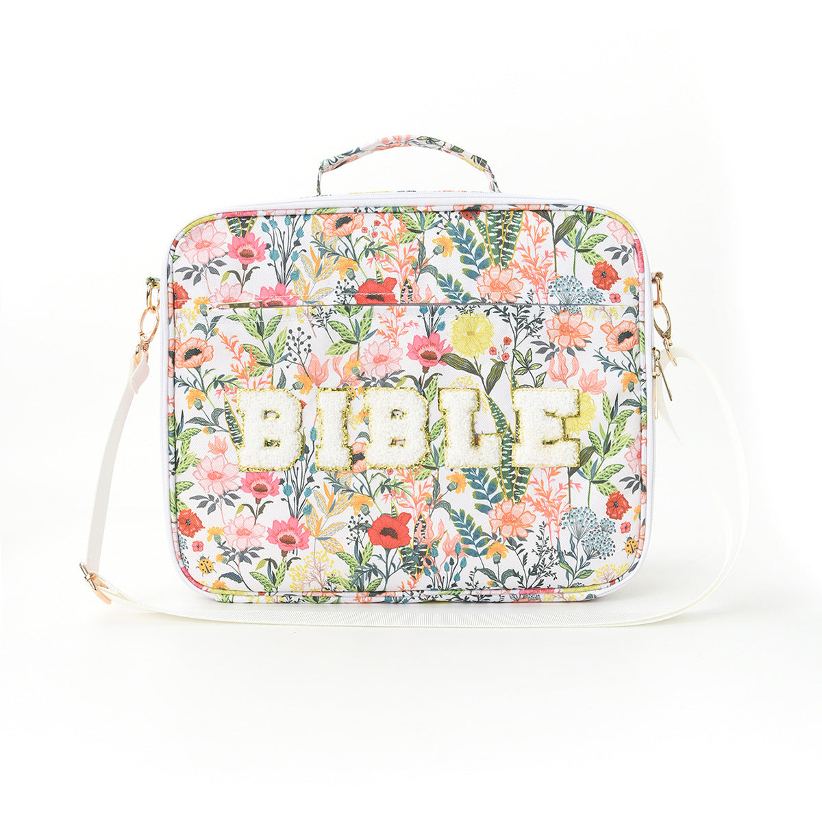 Bible Chenille Letter Tote Bag Large Capacity Shoulder Bag