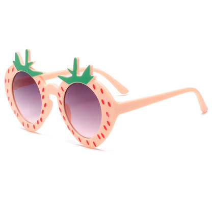 2026 Spring & Summer New Strawberry Kids Sunglasses UV Protection Cartoon Sweet Party Shades
