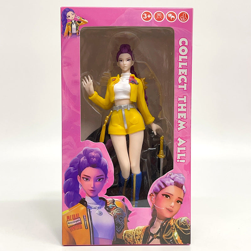 Demon Hunter Rumi Action Figure K-POP Inspired Desk Display Collectible (Blister Pack)