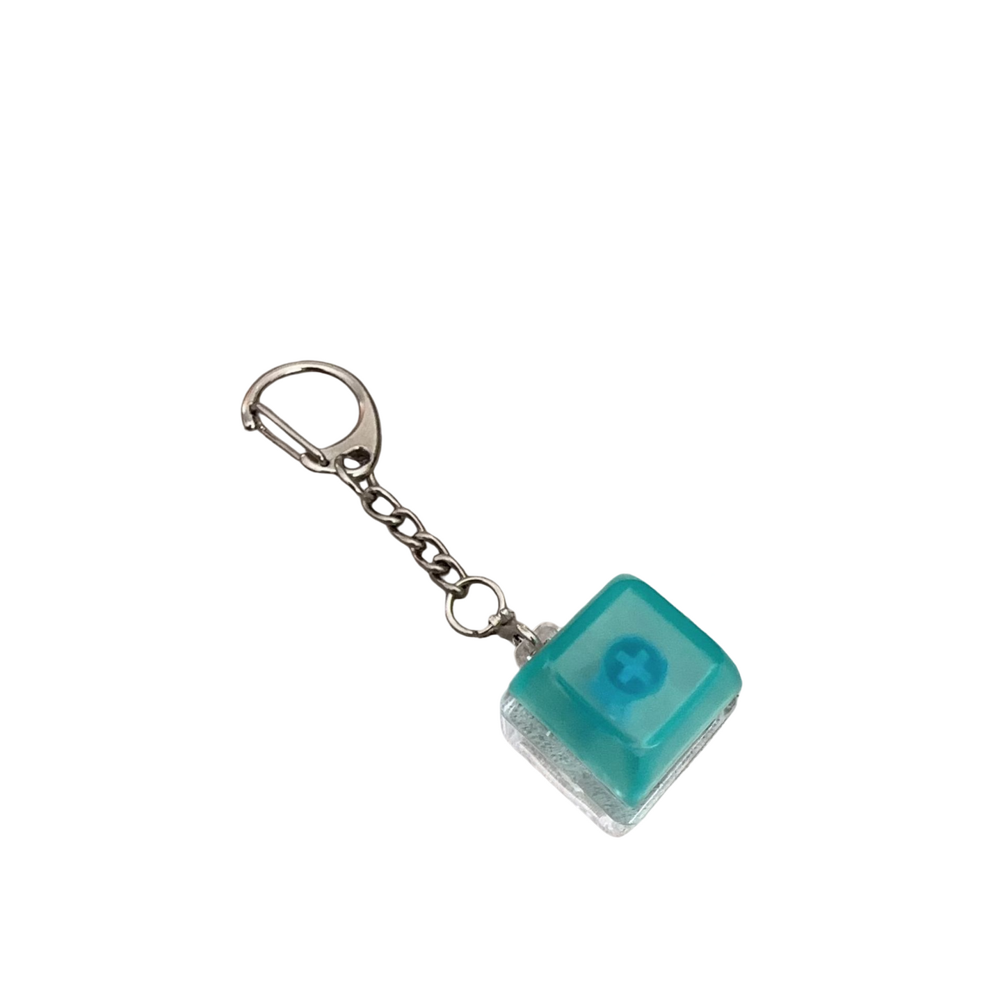 Frosted Keycap Stress Relief Keychain Keyboard-Style Pendant Charm