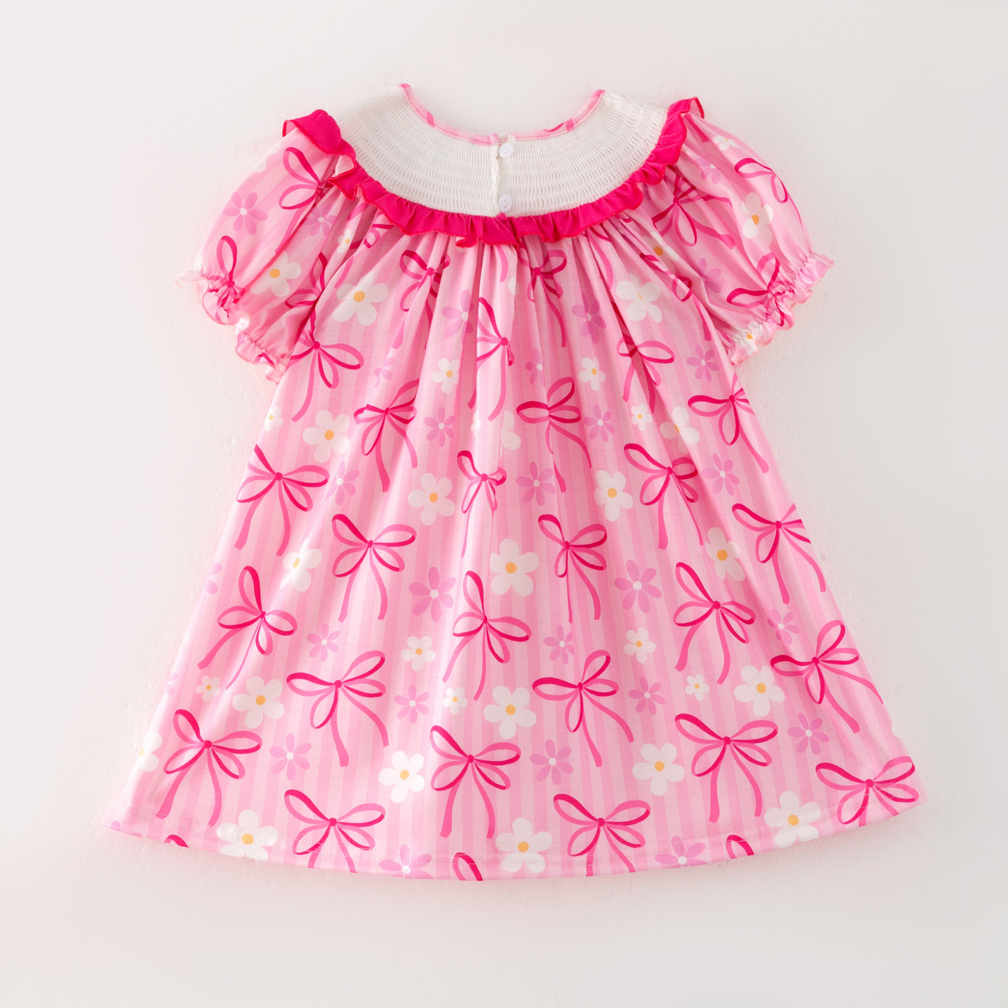 MAMA'S BESTIE Bow Custom Name Smocked Embroidered Collection