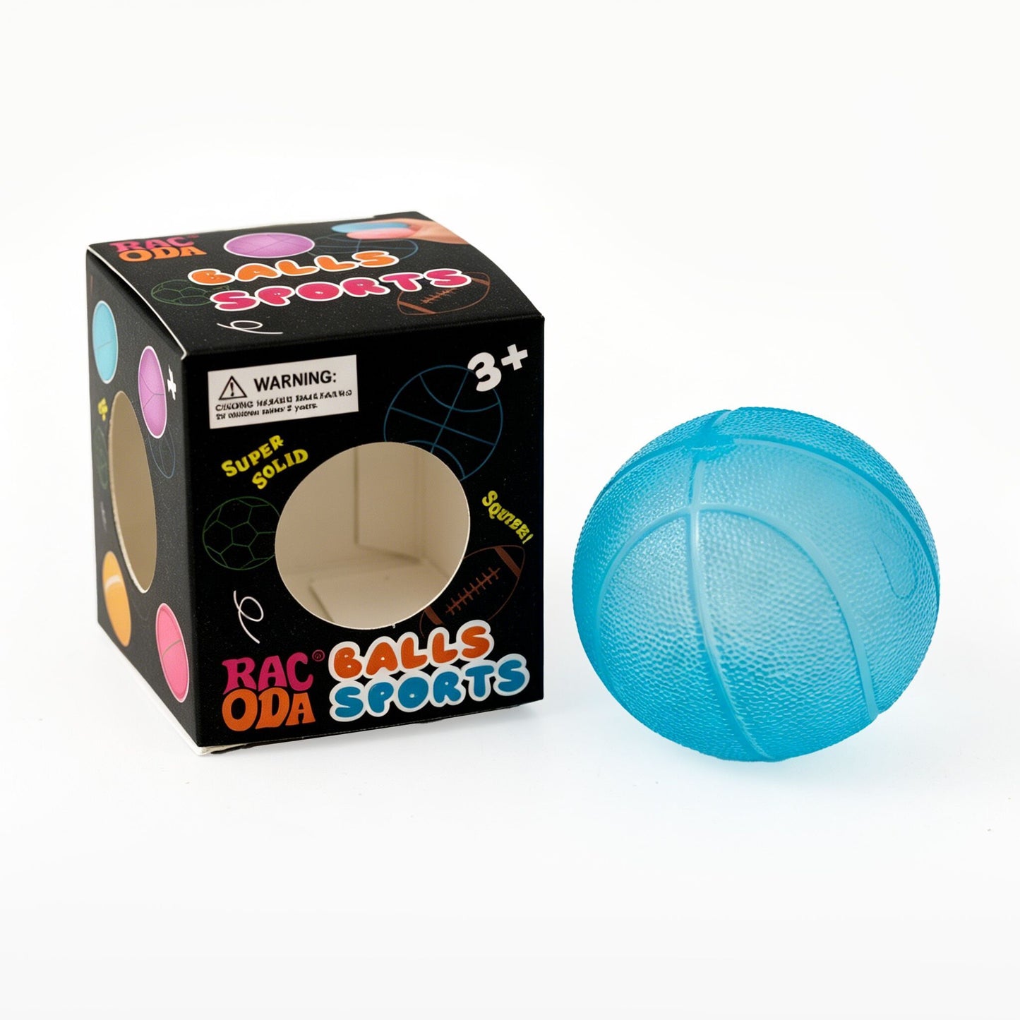 Semi-Transparent Squishy Stress Ball – Slow Rising Squeeze Toy for Anxiety Relief