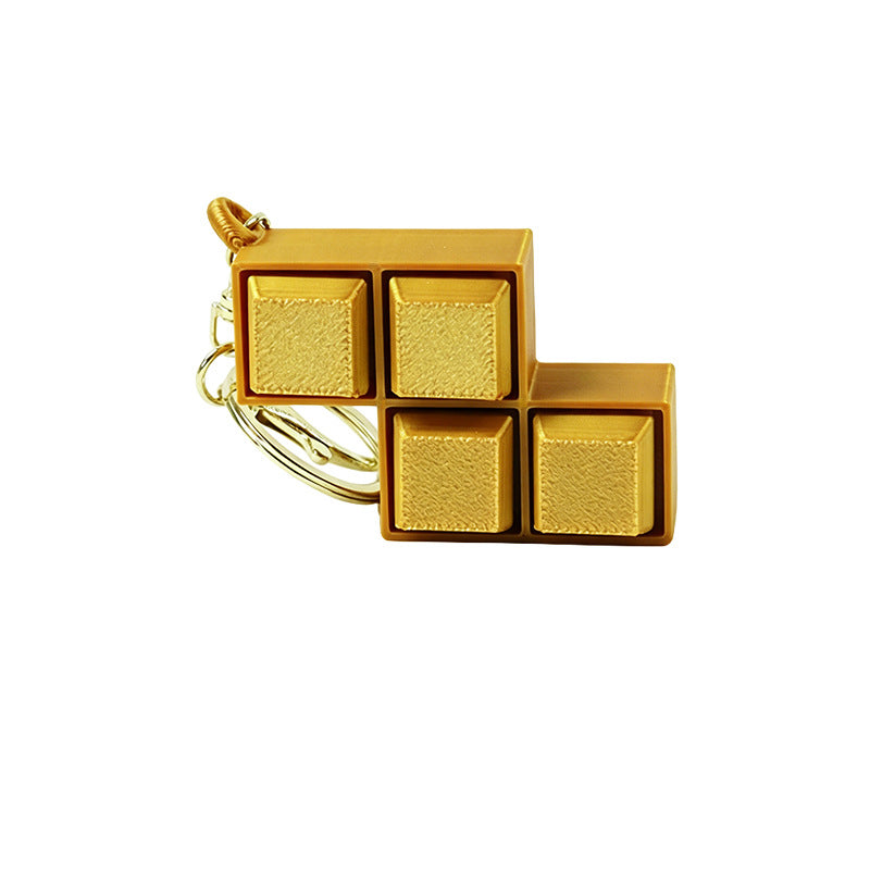 Puzzle Block Fidget Keychain – Press Toy Bag Charm