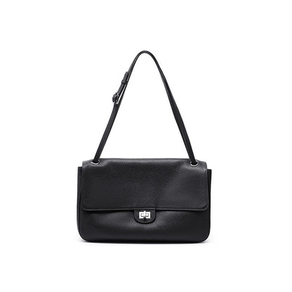 Slouchy Flap Shoulder Bag in Leather or Suede